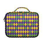 Mardi Gras Harlequin Pattern Print Briefcase Bible Bag