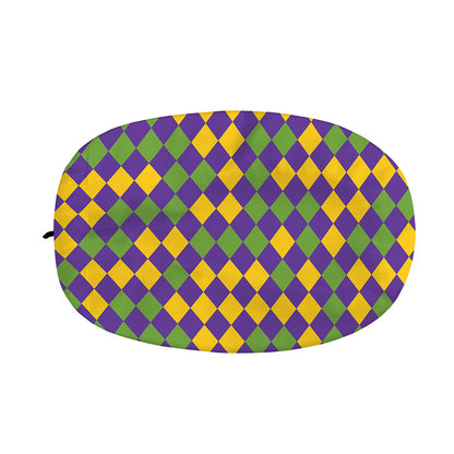 Mardi Gras Harlequin Pattern Print Car Side Mirror Covers