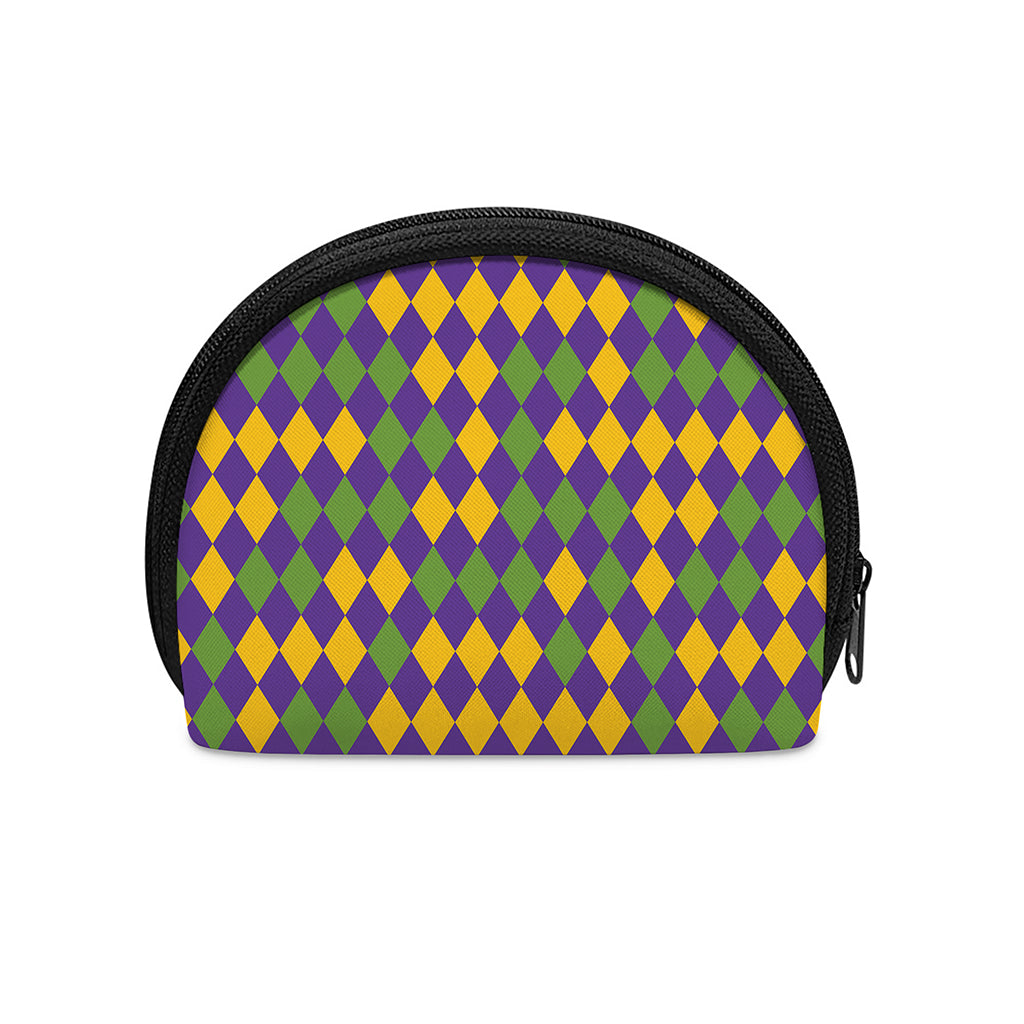 Mardi Gras Harlequin Pattern Print Coin Purse