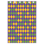 Mardi Gras Harlequin Pattern Print Curtain