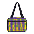 Mardi Gras Harlequin Pattern Print Double Strap Bible Bag