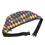 Mardi Gras Harlequin Pattern Print Fanny Pack
