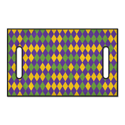 Mardi Gras Harlequin Pattern Print Golf Cart Seat Cover