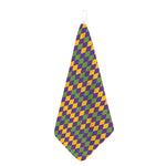 Mardi Gras Harlequin Pattern Print Hand Towel