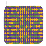 Mardi Gras Harlequin Pattern Print Hand Towel