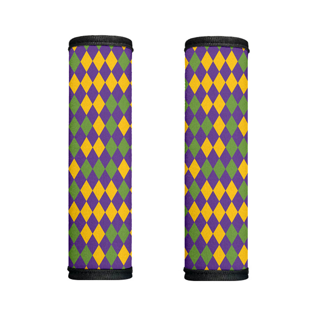 Mardi Gras Harlequin Pattern Print Handle Covers