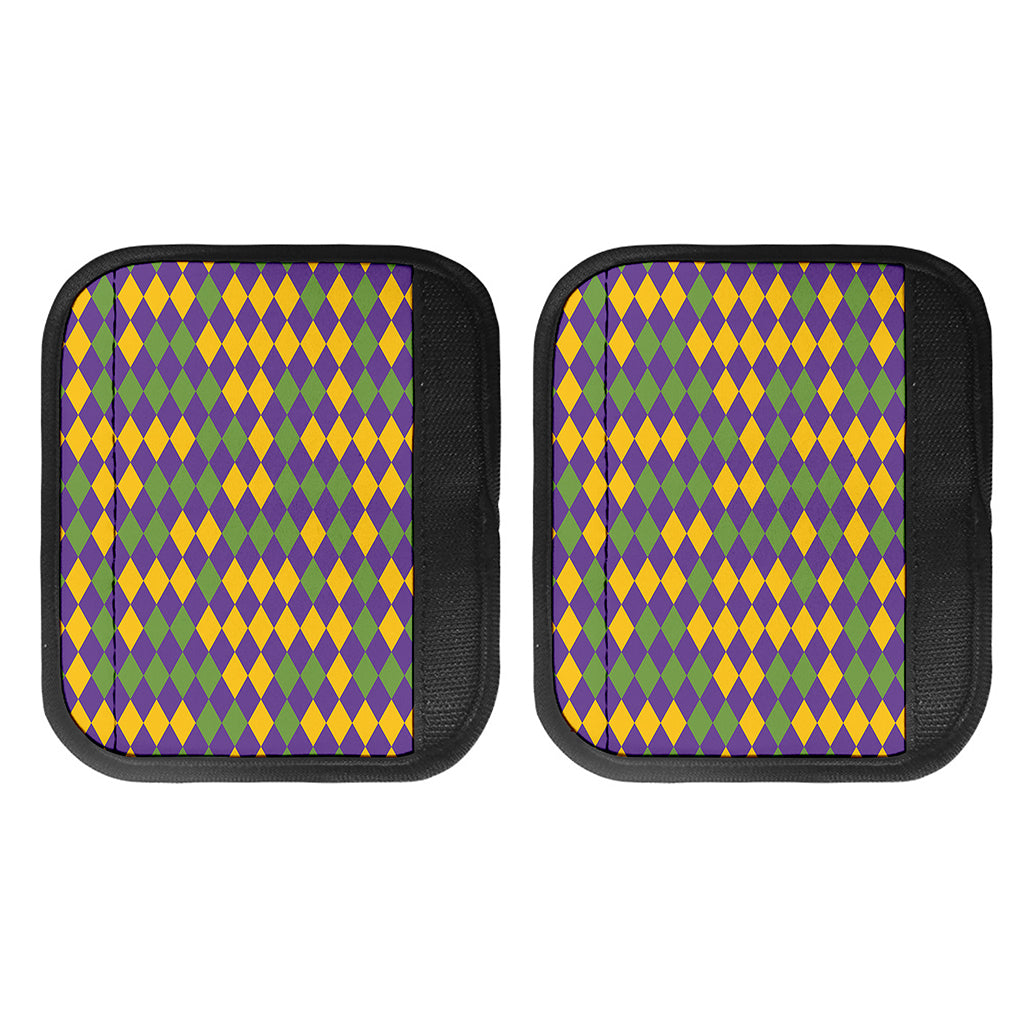 Mardi Gras Harlequin Pattern Print Handle Covers