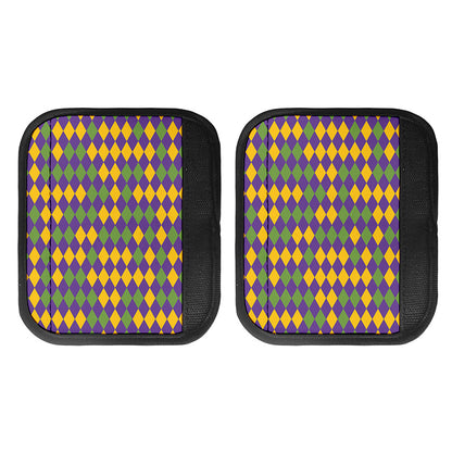 Mardi Gras Harlequin Pattern Print Handle Covers