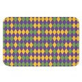 Mardi Gras Harlequin Pattern Print Indoor Door Mat