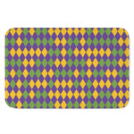 Mardi Gras Harlequin Pattern Print Indoor Door Mat