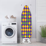 Mardi Gras Harlequin Pattern Print Ironing Board Cover