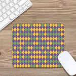 Mardi Gras Harlequin Pattern Print Mouse Pad