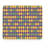 Mardi Gras Harlequin Pattern Print Mouse Pad