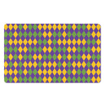 Mardi Gras Harlequin Pattern Print Polyester Doormat