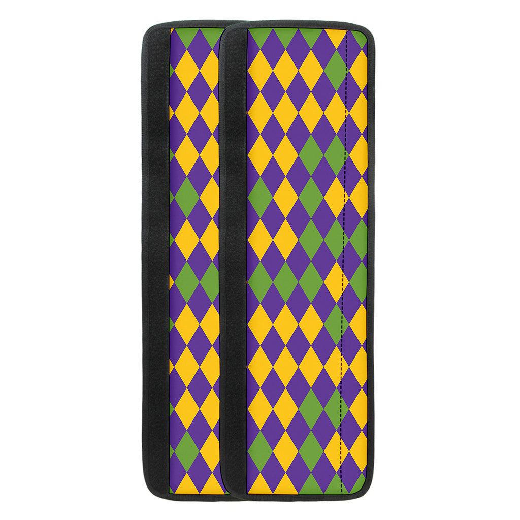 Mardi Gras Harlequin Pattern Print Refrigerator Handle Covers
