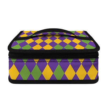 Mardi Gras Harlequin Pattern Print Small Lunch Bag