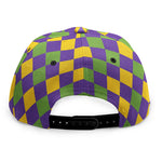 Mardi Gras Harlequin Pattern Print Snapback Cap