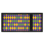 Mardi Gras Harlequin Pattern Print Trifold Wallet