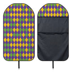 Mardi Gras Harlequin Pattern Print Waterproof Car Seat Cover
