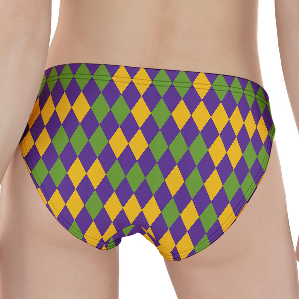 Mardi Gras Harlequin Pattern Print Women's Panties