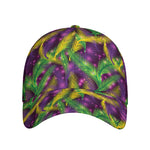 Mardi Gras Palm Leaf Pattern Print Baseball Cap