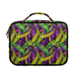 Mardi Gras Palm Leaf Pattern Print Briefcase Bible Bag