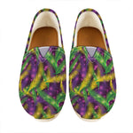 Mardi Gras Palm Leaf Pattern Print Casual Shoes