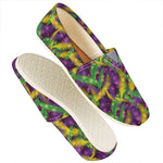 Mardi Gras Palm Leaf Pattern Print Casual Shoes
