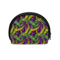 Mardi Gras Palm Leaf Pattern Print Coin Purse