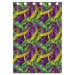 Mardi Gras Palm Leaf Pattern Print Curtain