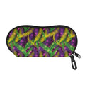 Mardi Gras Palm Leaf Pattern Print Glasses Case