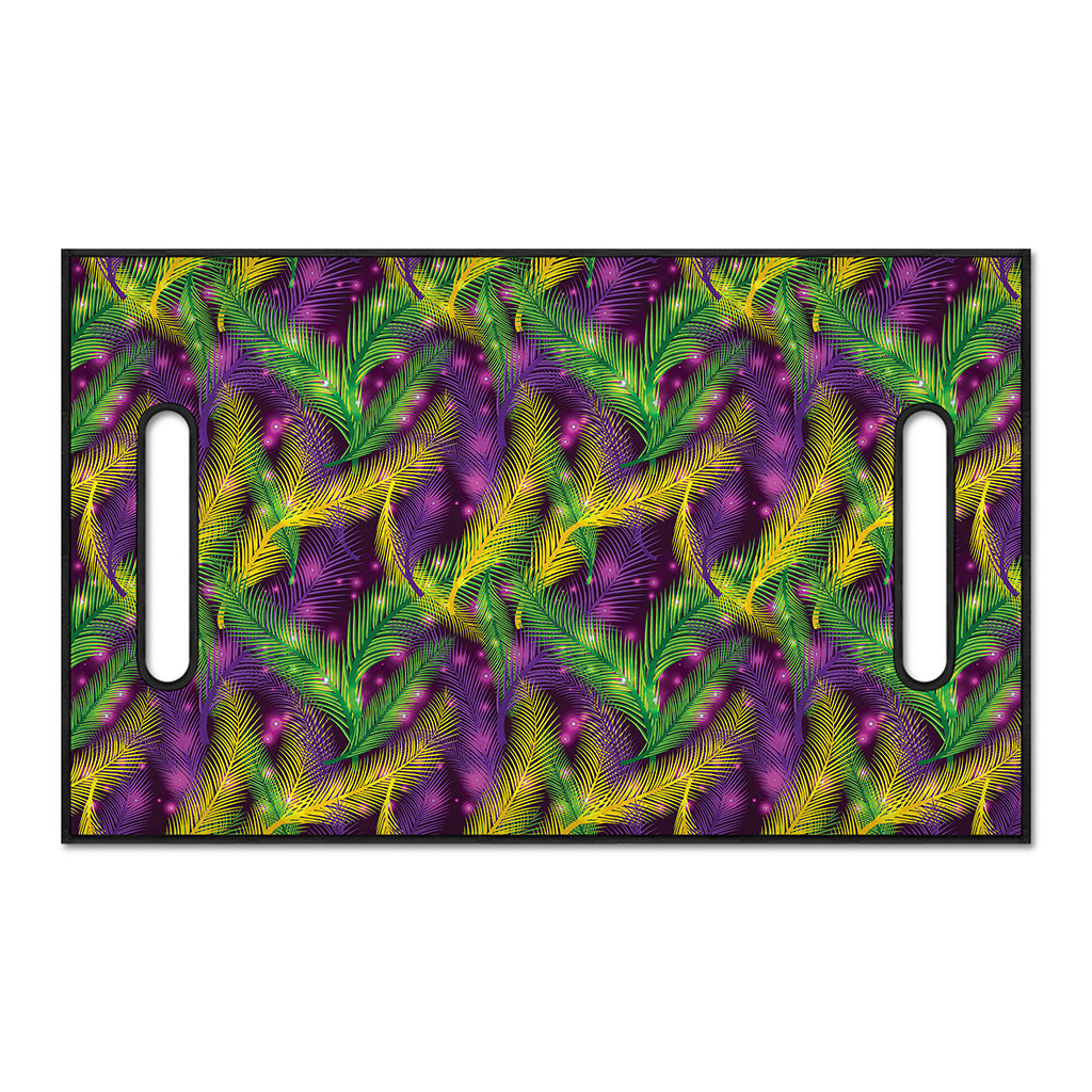 Mardi Gras Palm Leaf Pattern Print Golf Cart Seat Cover