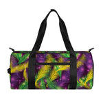 Mardi Gras Palm Leaf Pattern Print Gym Bag