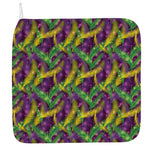 Mardi Gras Palm Leaf Pattern Print Hand Towel