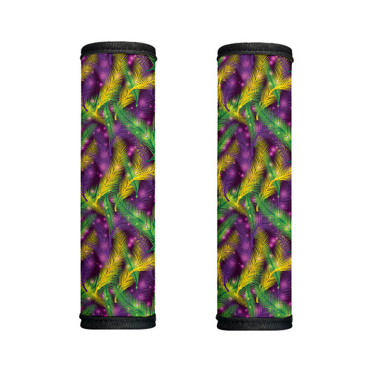 Mardi Gras Palm Leaf Pattern Print Handle Covers