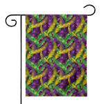 Mardi Gras Palm Leaf Pattern Print House Flag
