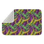 Mardi Gras Palm Leaf Pattern Print Indoor Door Mat