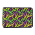 Mardi Gras Palm Leaf Pattern Print Kitchen Mat