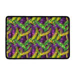 Mardi Gras Palm Leaf Pattern Print Kitchen Mat