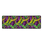 Mardi Gras Palm Leaf Pattern Print Long Kitchen Mat