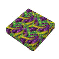 Mardi Gras Palm Leaf Pattern Print Outdoor Seat Cushion Cover
