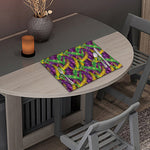 Mardi Gras Palm Leaf Pattern Print Placemat