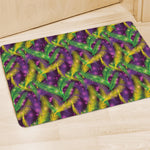 Mardi Gras Palm Leaf Pattern Print Polyester Doormat