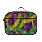 Mardi Gras Palm Leaf Pattern Print Portable Lunch Bag