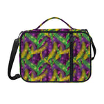 Mardi Gras Palm Leaf Pattern Print Shoulder Strap Bible Bag