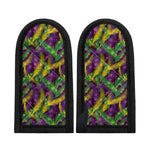 Mardi Gras Palm Leaf Pattern Print Skillet Handle Cover