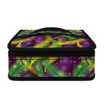 Mardi Gras Palm Leaf Pattern Print Small Lunch Bag