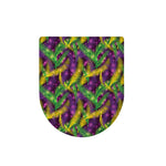 Mardi Gras Palm Leaf Pattern Print Toilet Lid Cover