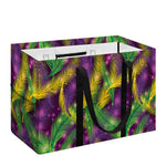 Mardi Gras Palm Leaf Pattern Print Utility Tote Bag