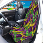 Mardi Gras Palm Leaf Pattern Print Waterproof Car Seat Cover